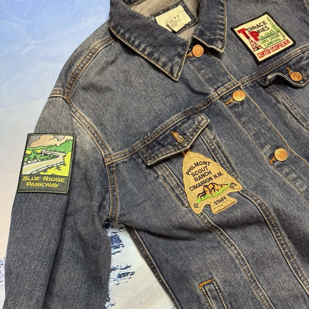 Denim Patch Jacket - image 3